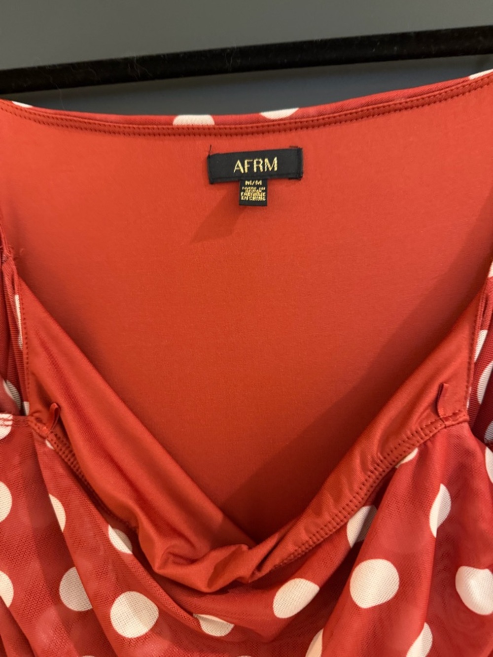 Shopbop AFRM Red and White Polka Dot Strapless Maxi Dress - Picture 6 of 6
